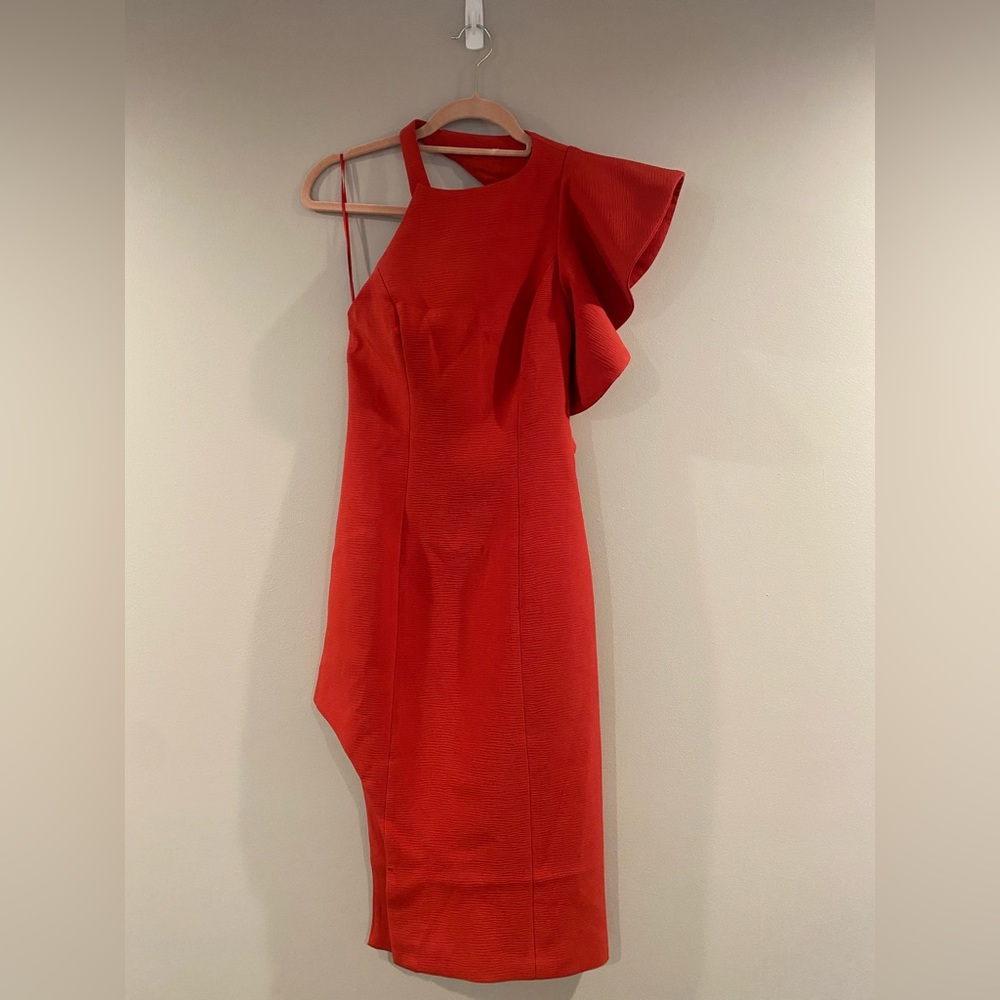 Brand New Red Orange C/MEO Dress in size XS